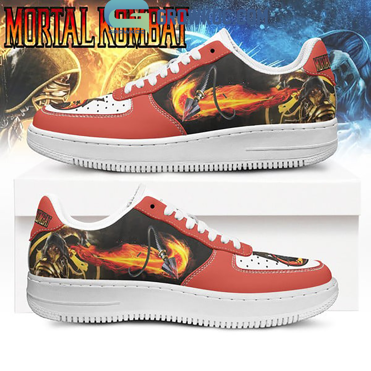 JWFancy Mortal Kombat Air Low-Top Sneakers Shoes For Men And Women