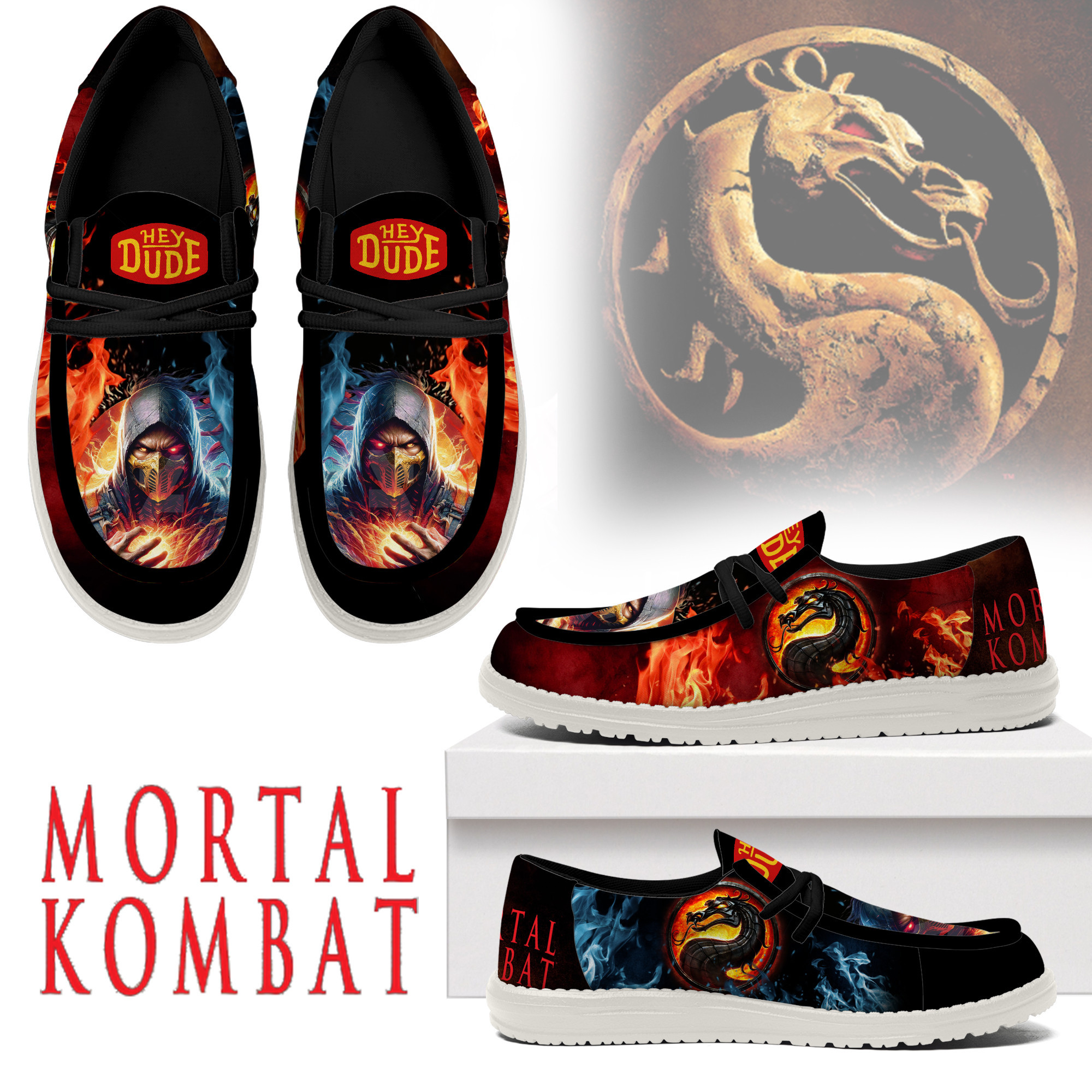 JWFancy Mortal Kombat – Custom Name Hey Dude