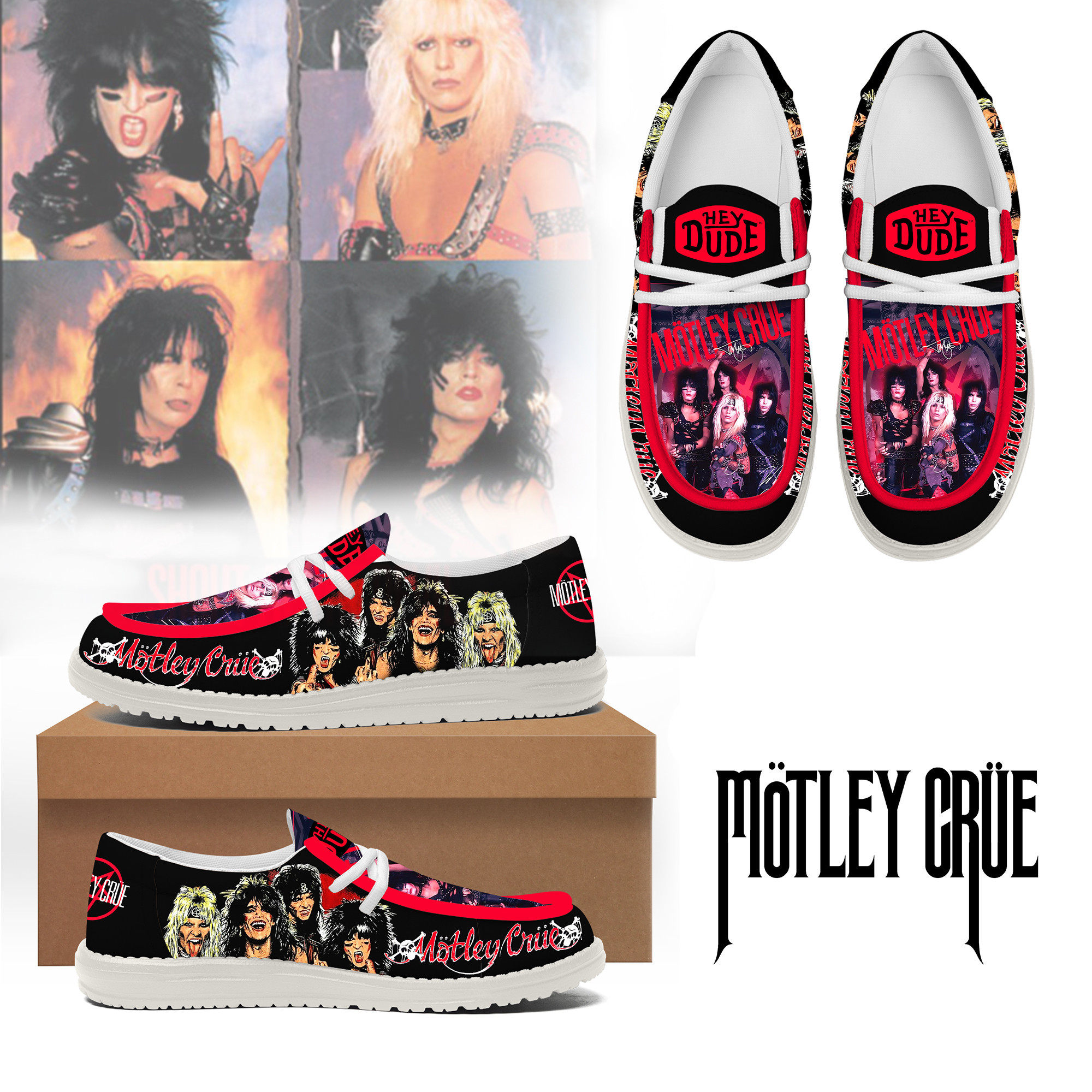 JWFancy Motley Crue – Custom Name Hey Dude