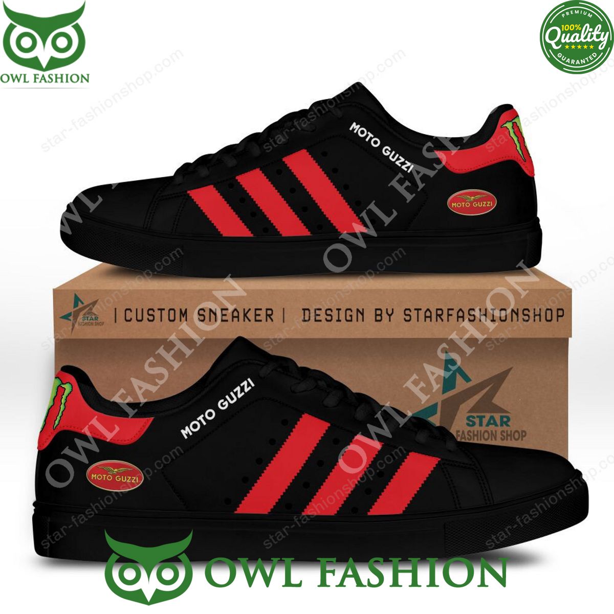 JWFancy Moto Guzzi Skate Stan Shoes Sneakes For Men And Women