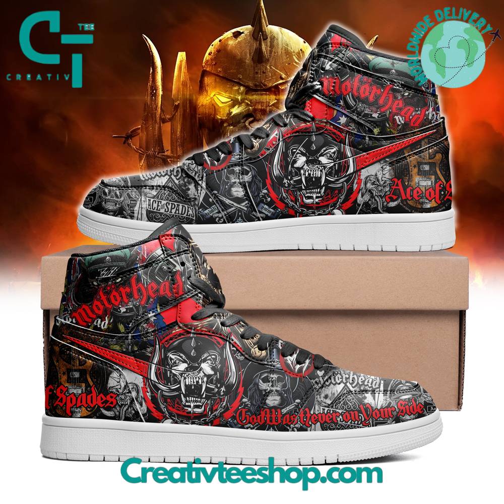 JWFancy Motorhead AJ1 High Sneakers Shoes For Men And Women