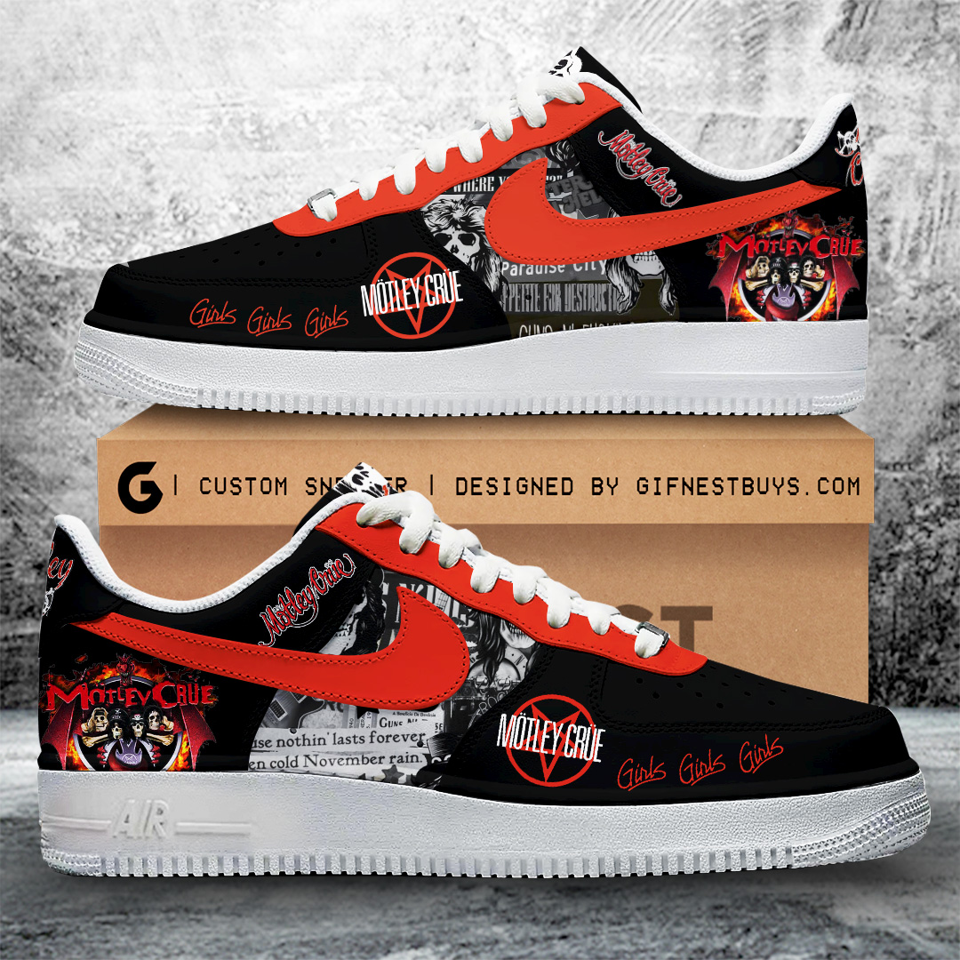 JWFancy Mötley Crüe Air Low-Top Sneakers Shoes For Men And Women