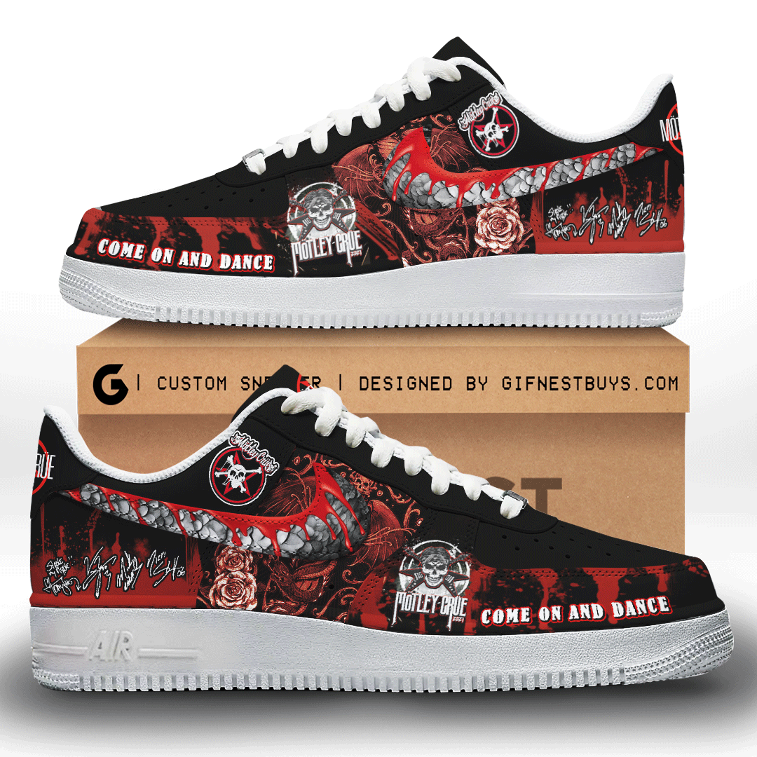 JWFancy Mötley Crüe Air Low-Top Sneakers Shoes For Men And Women