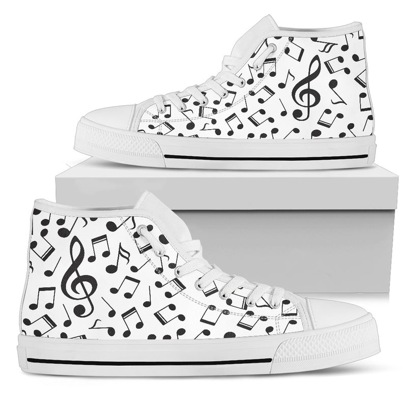 JWFancy Music Lover High Top Canvas Sneakers Shoes For Men And Women