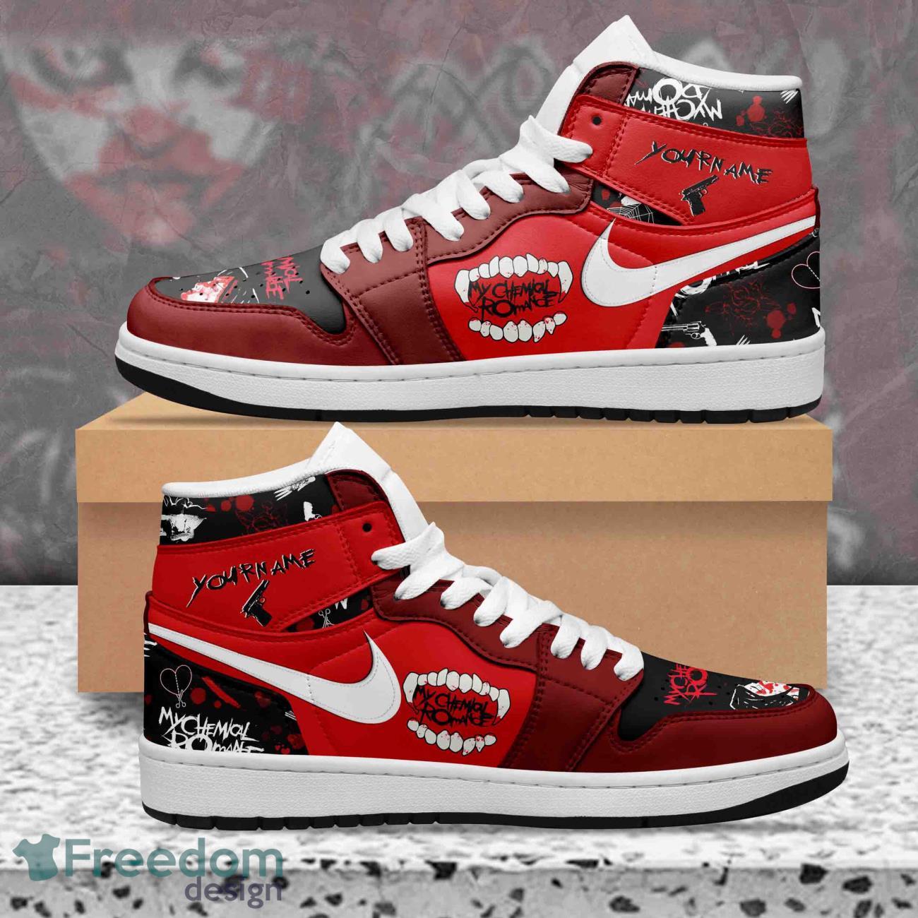 JWFancy My Chemical Romance AJ1 High Sneakers Shoes For Men And Women
