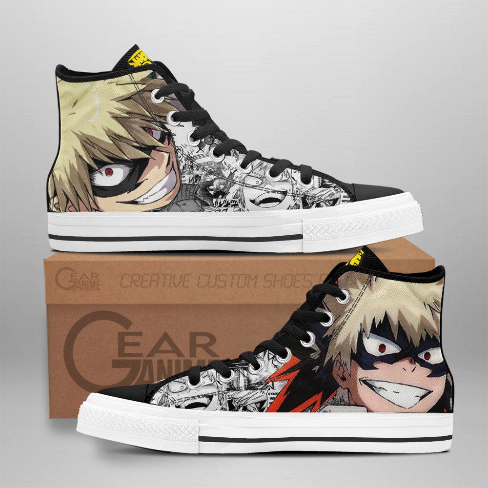JWFancy My hero academia High Top Canvas Sneakers Shoes For Men And Women