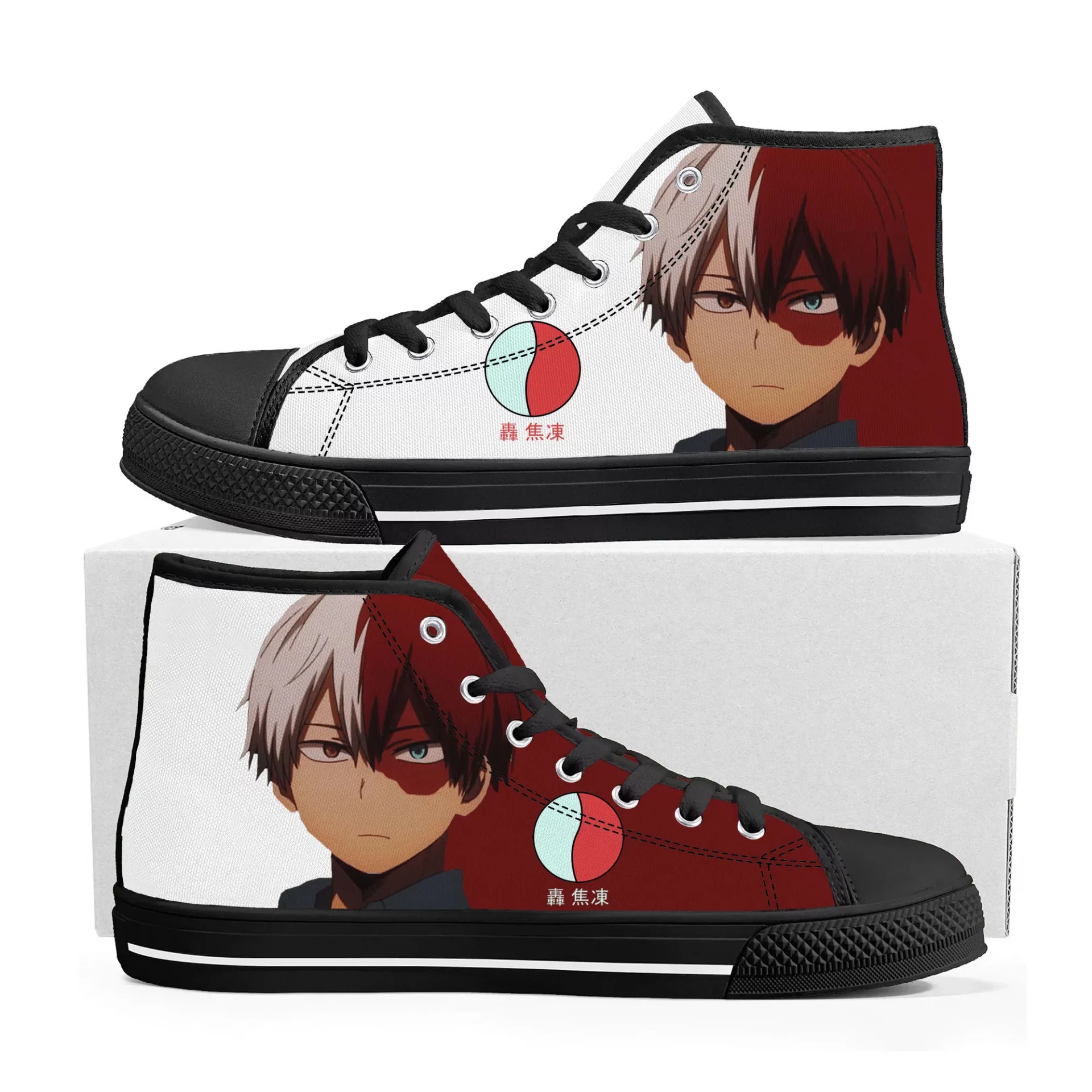 JWFancy My hero academia High Top Canvas Sneakers Shoes For Men And Women