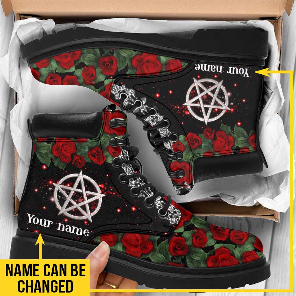 JWFancy Mystical Witch 3D Printed Boots Shoes For Men And Women