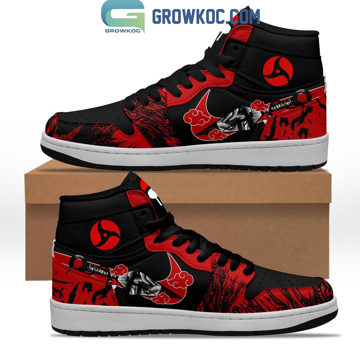 JWFancy Naruto AJ1 High Sneakers Shoes For Men And Women