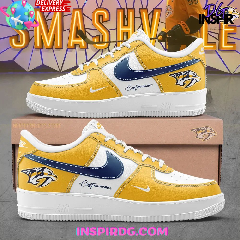 JWFancy Nashville Predators Air Low-Top Sneakers Shoes For Men And Women