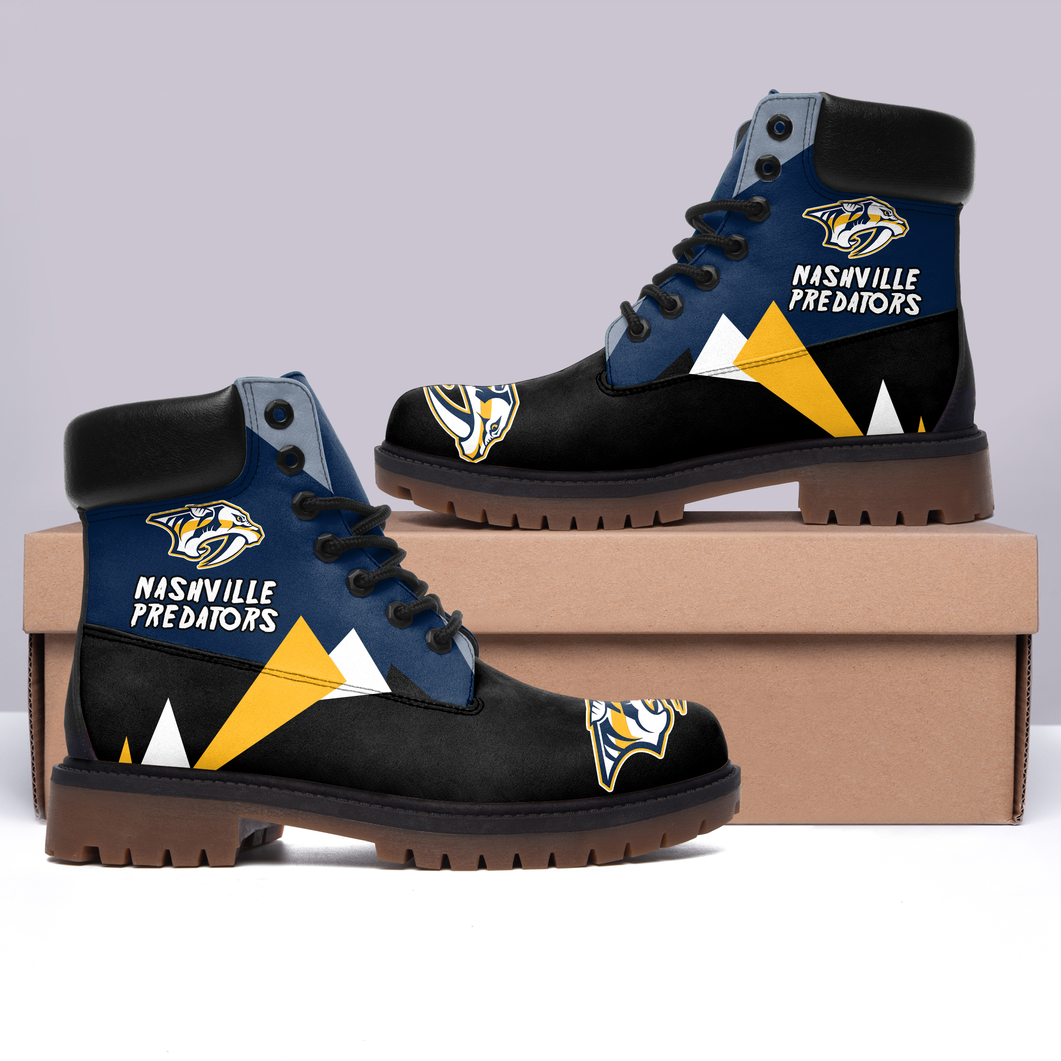 JWFancy Nashville Predators Boots Shoes For Men And Women
