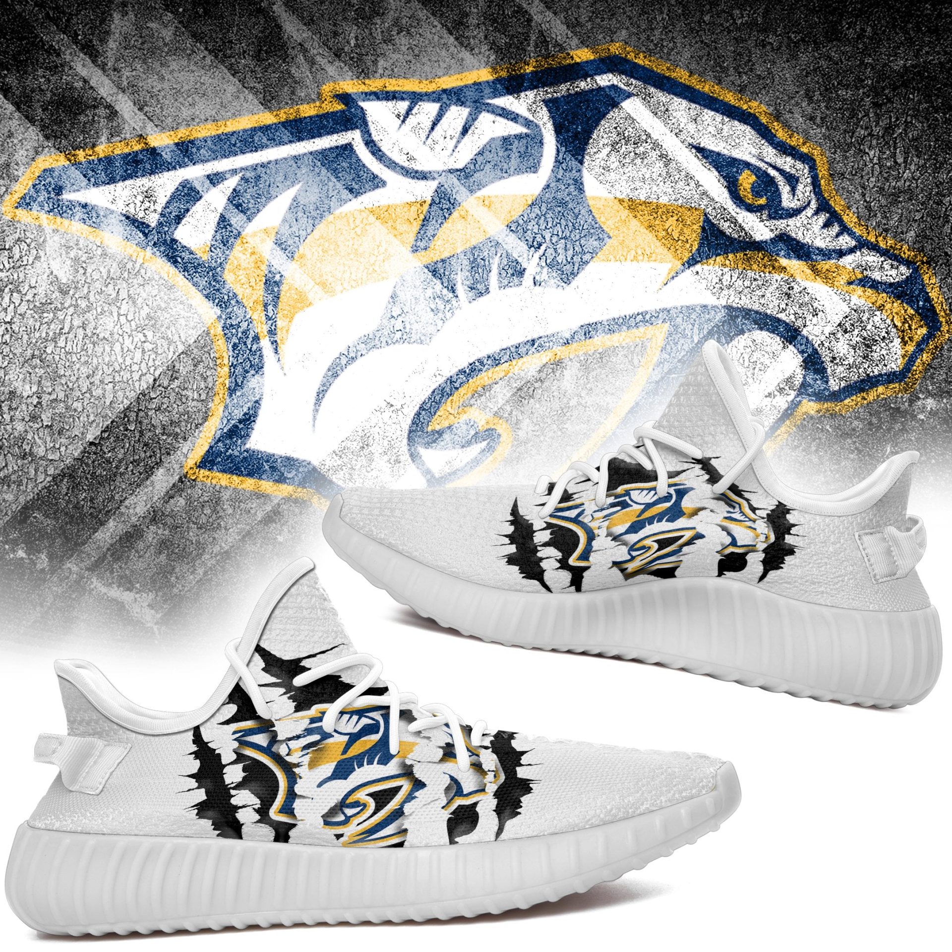 JWFancy Nashville Predators Yeezy Boost Shoes For Men And Women