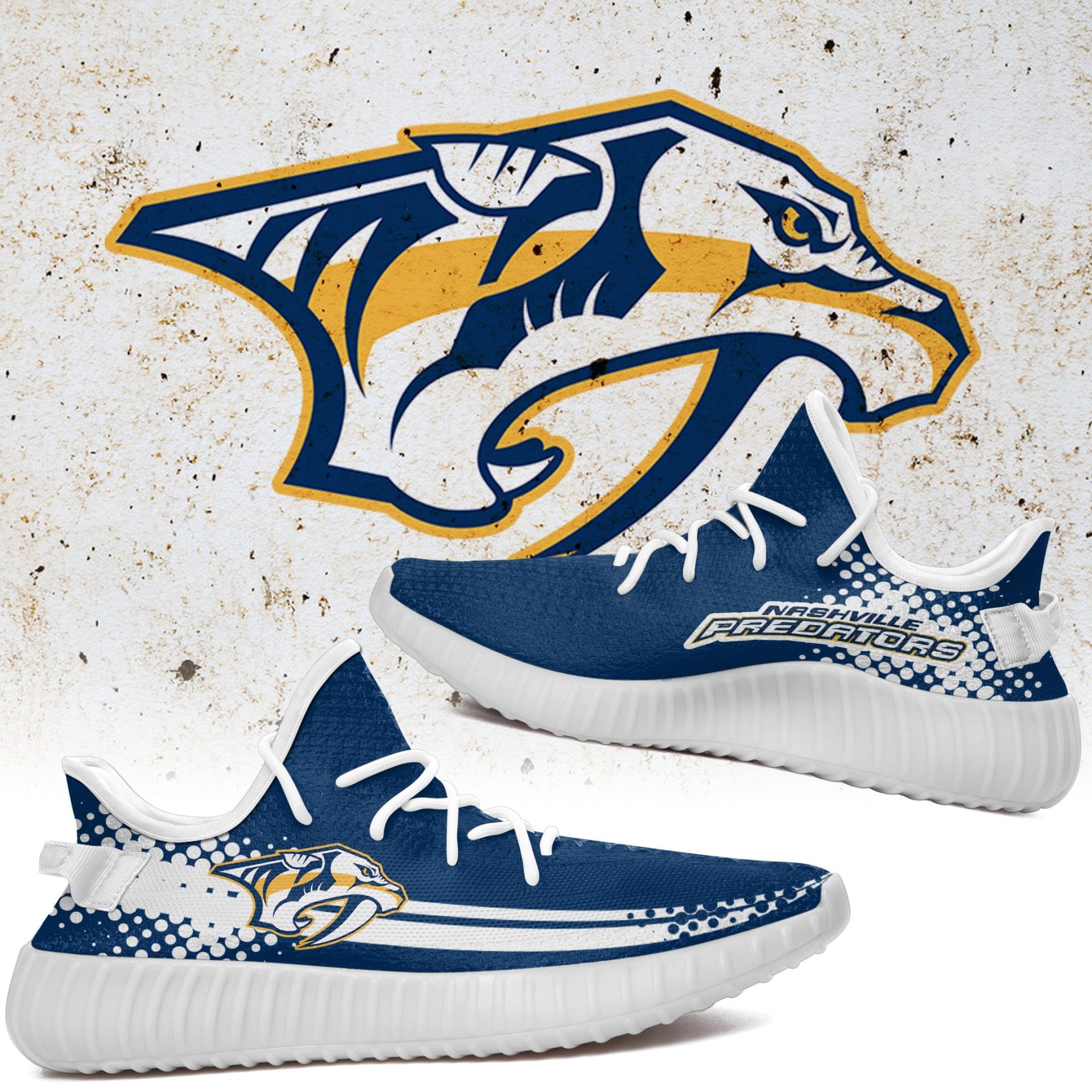 JWFancy Nashville Predators Yeezy Boost Shoes For Men And Women