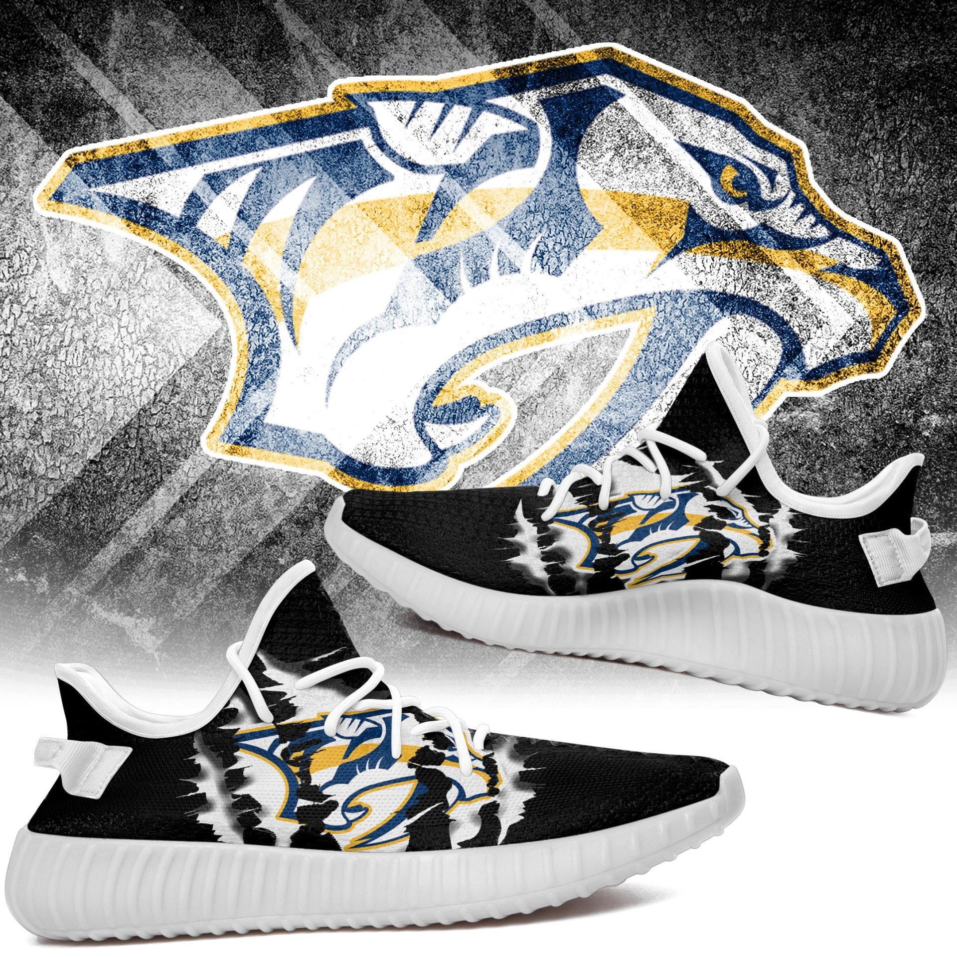 JWFancy Nashville Predators Yeezy Boost Shoes For Men And Women