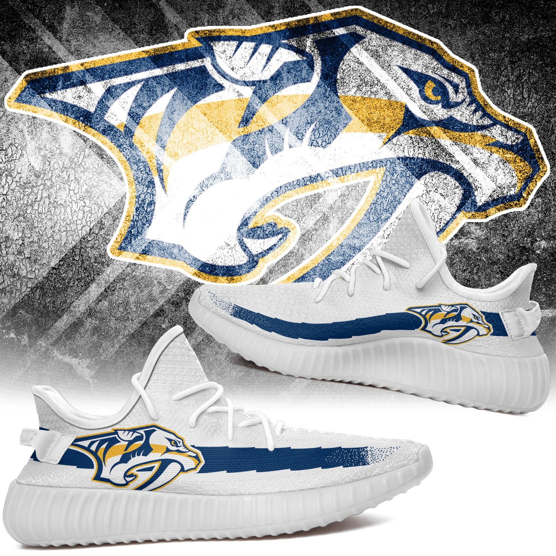 JWFancy Nashville Predators Yeezy Boost Shoes For Men And Women