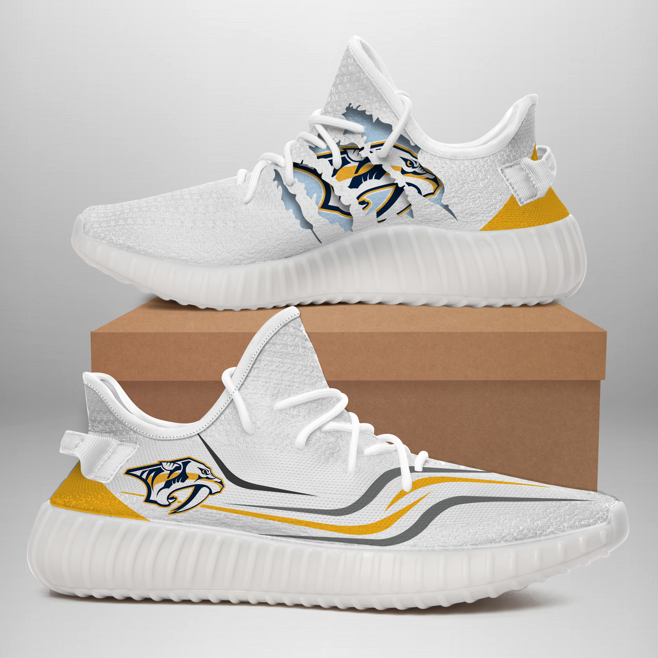 JWFancy Nashville Predators Yeezy Boost Shoes For Men And Women