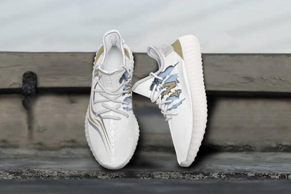 JWFancy Navy Midshipmen Yeezy Boost Shoes For Men And Women