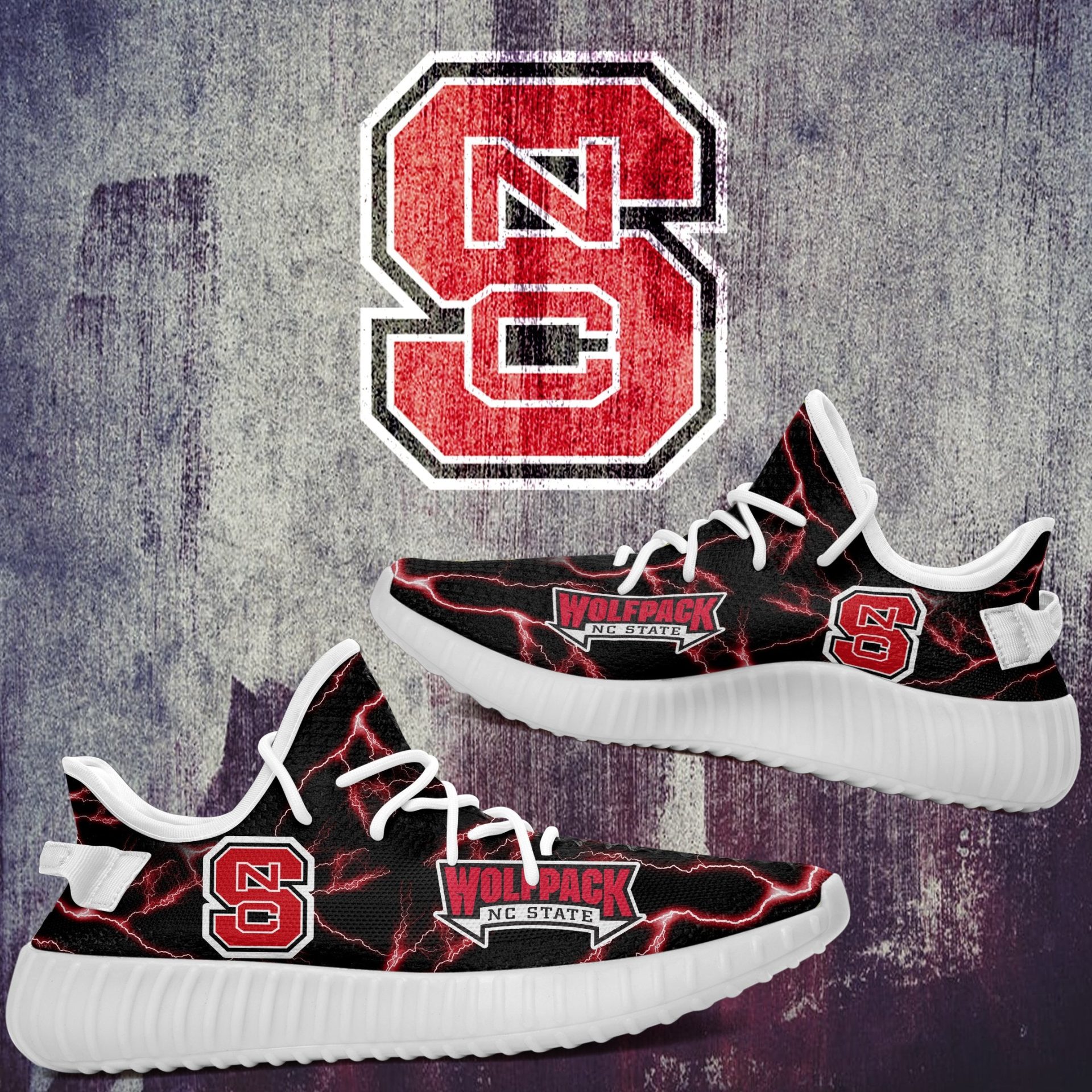 JWFancy NC State Wolfpack Yeezy Boost Shoes For Men And Women