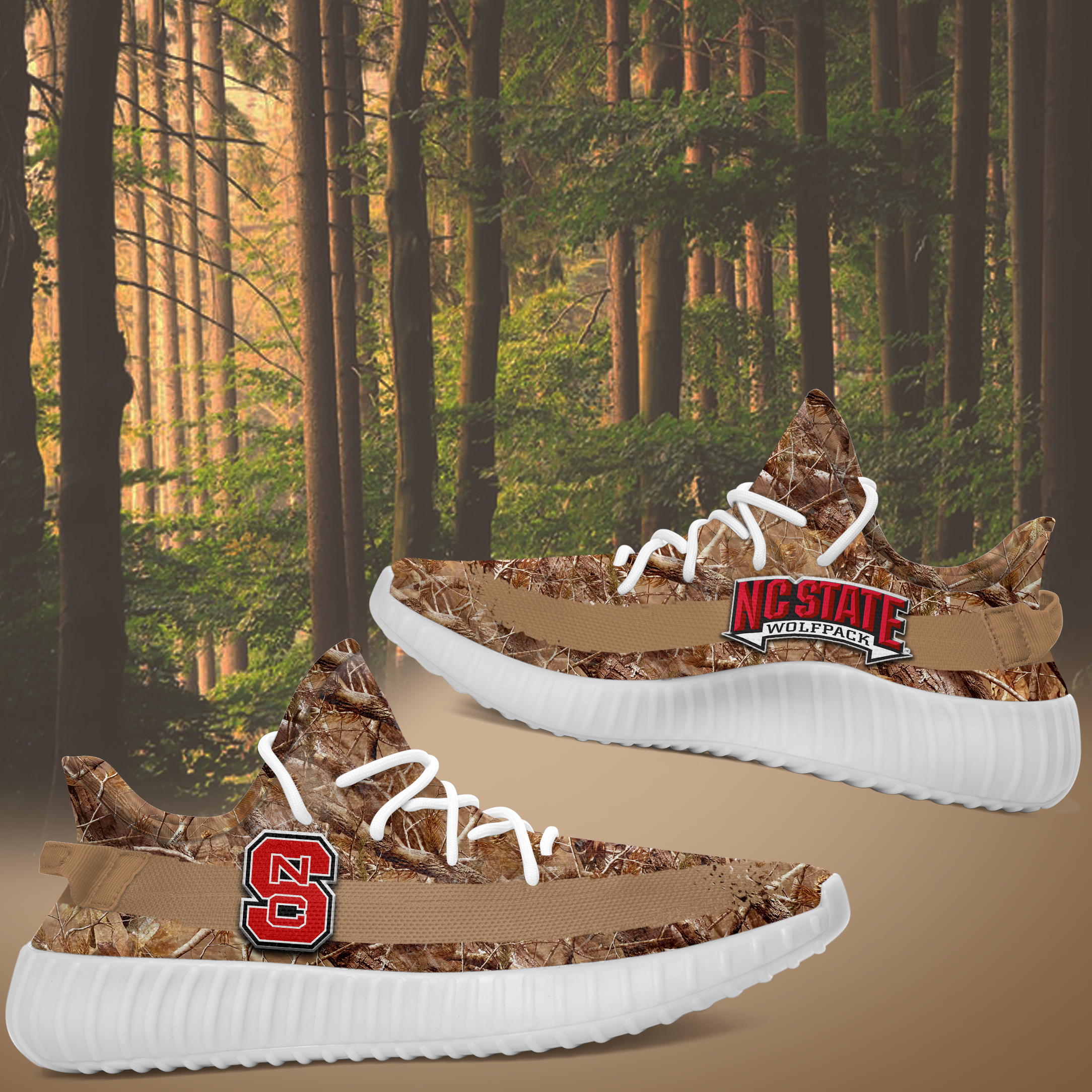 JWFancy NC State Wolfpack Yeezy Boost Shoes For Men And Women