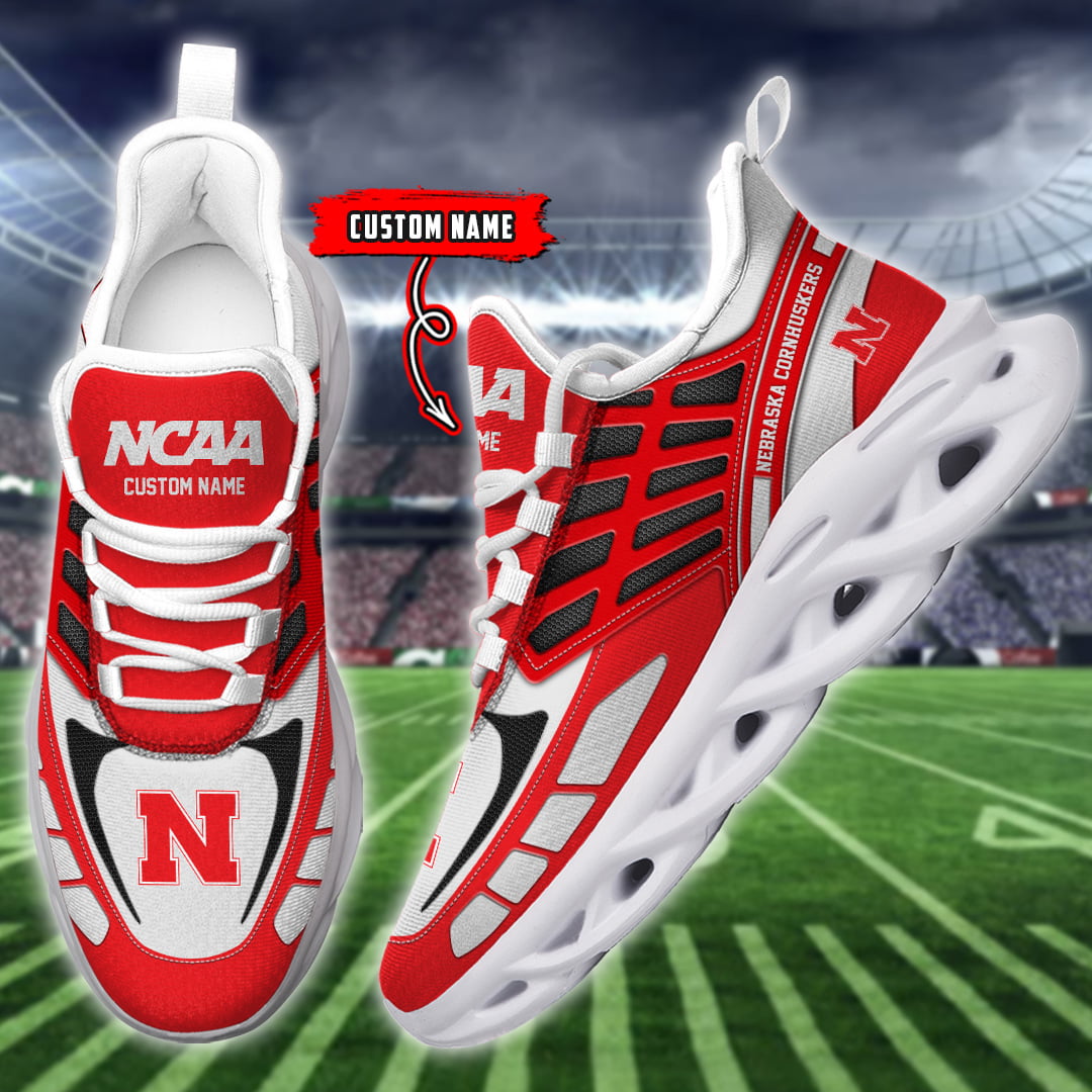 JWFancy Nebraska Cornhuskers NCAA Max Soul Shoes Sneakers For Men And Women