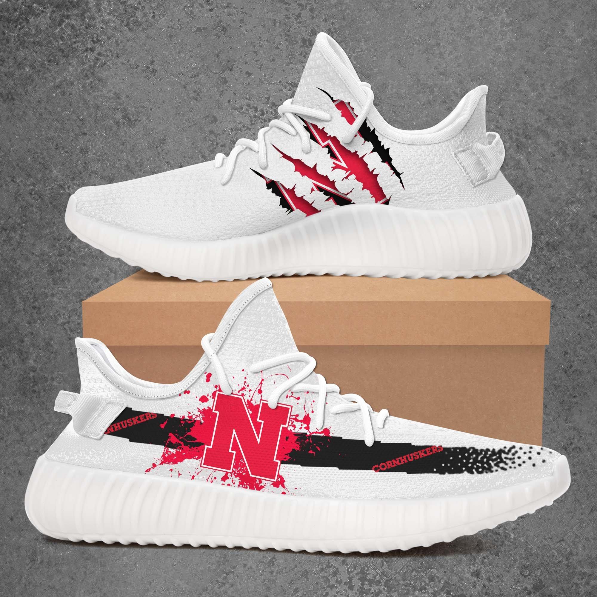 JWFancy Nebraska Cornhuskers Yeezy Boost Shoes For Men And Women