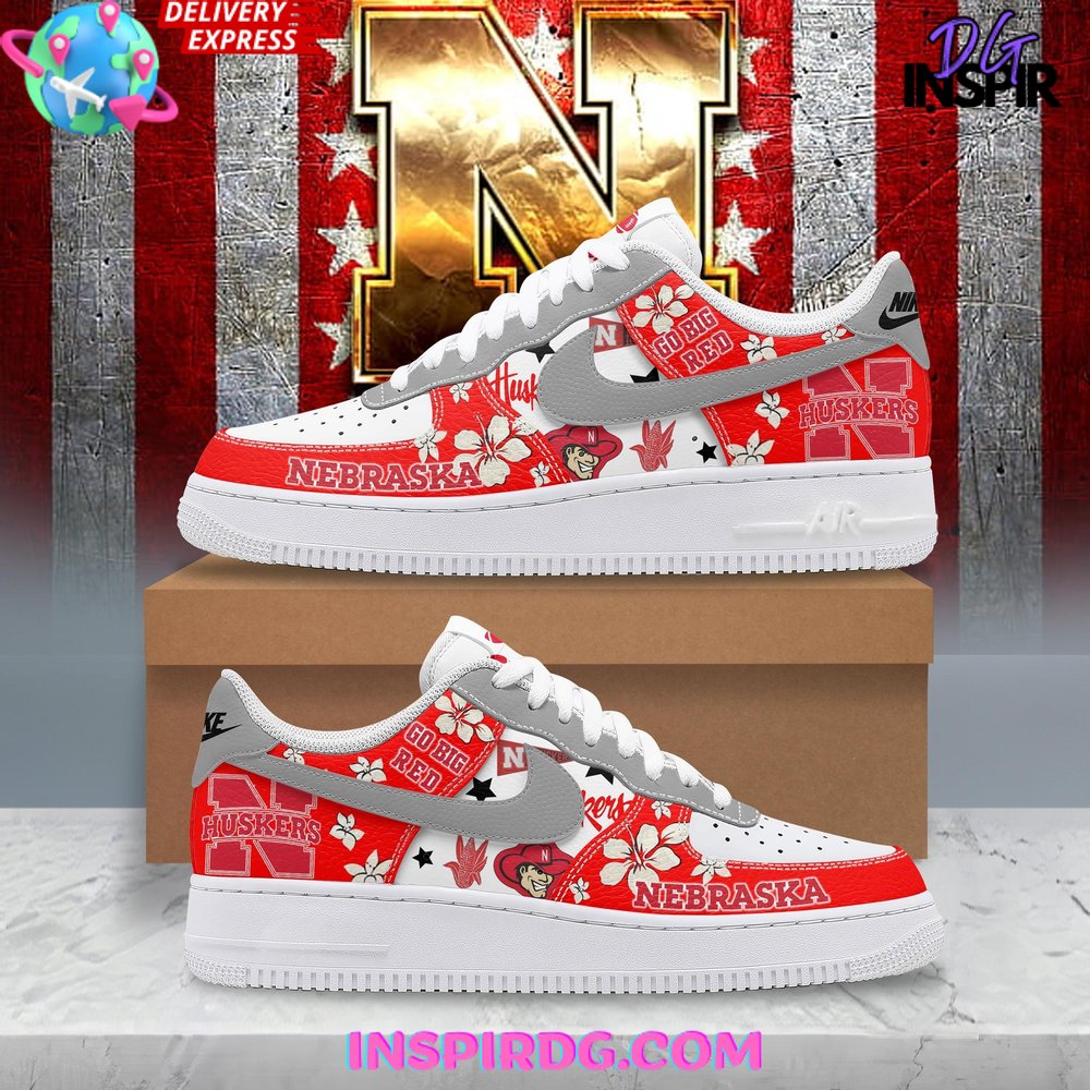 JWFancy Nebraska Huskers Air Low-Top Sneakers Shoes For Men And Women