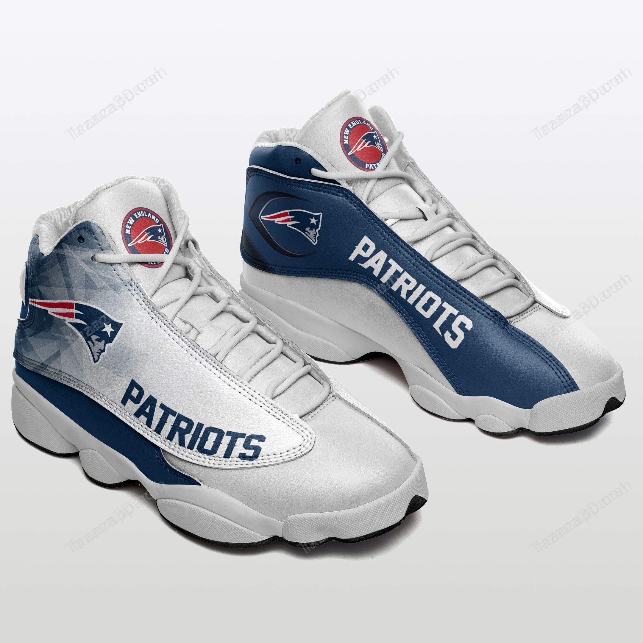 JWFancy New England Patriots AJ13 Sneakers Shoes For Men And Women