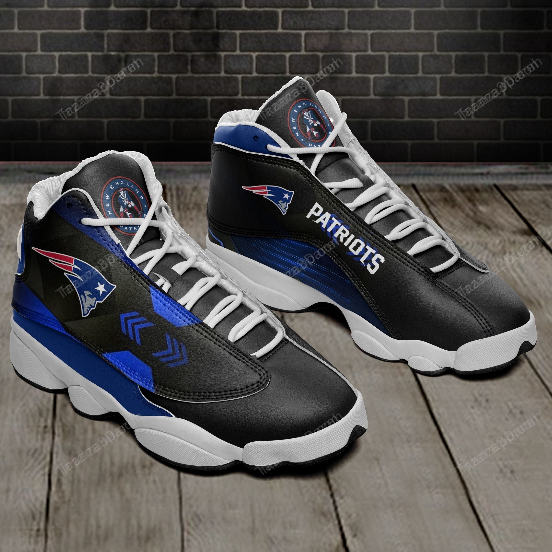 JWFancy New England Patriots AJ13 Sneakers Shoes For Men And Women