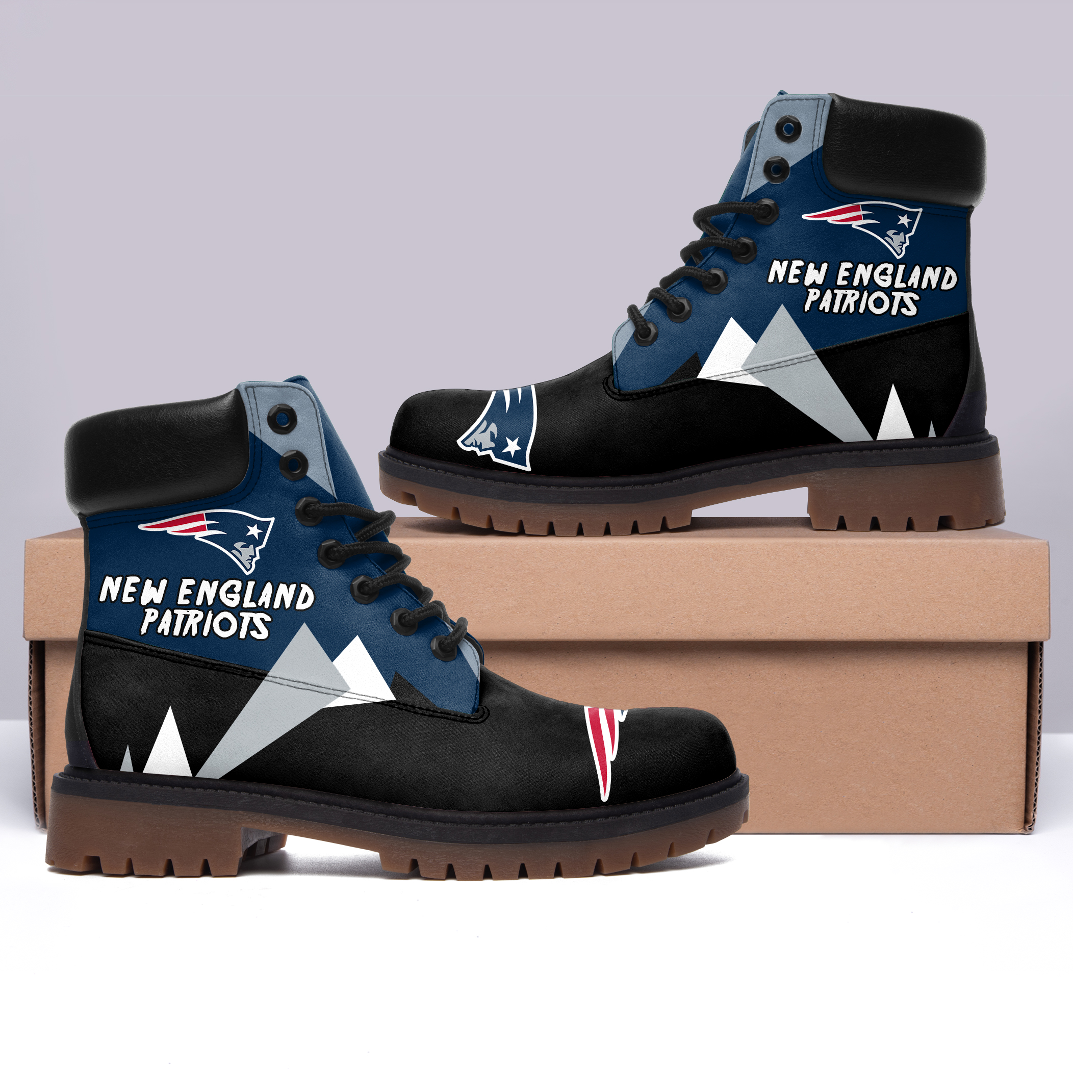 JWFancy New England Patriots Boots Shoes For Men And Women