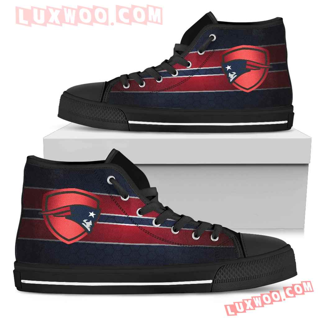 JWFancy New England Patriots High Top Canvas Sneakers Shoes For Men And Women