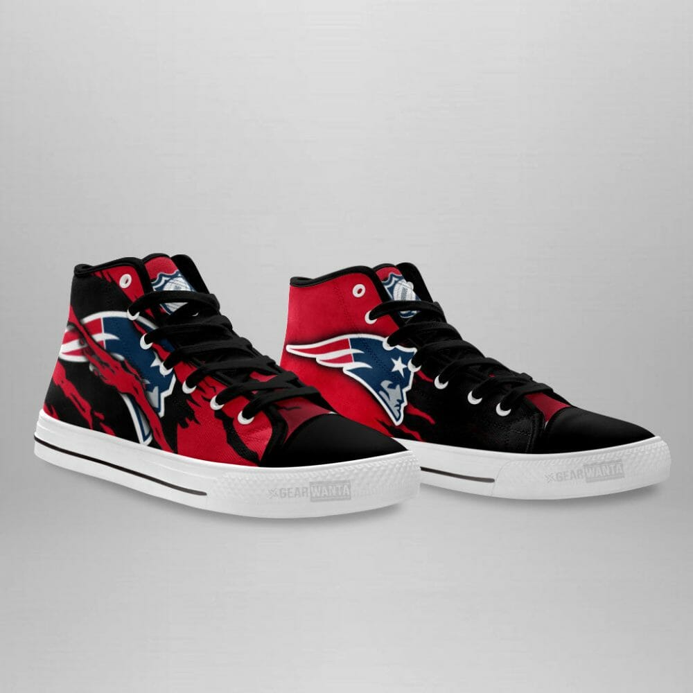 JWFancy New England Patriots High Top Canvas Sneakers Shoes For Men And Women
