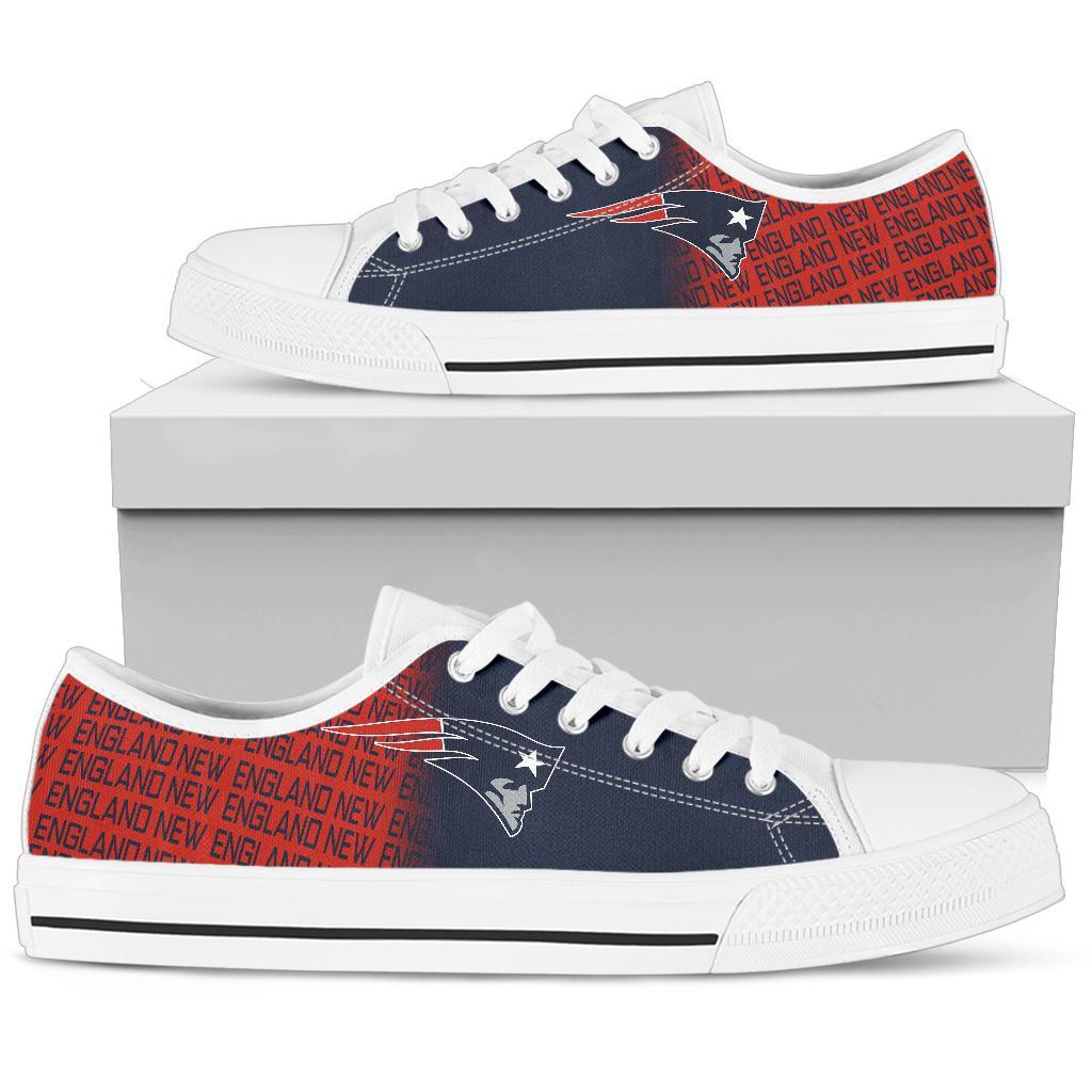 JWFancy New England Patriots Low Top Canvas Sneakers Shoes For Men And Women