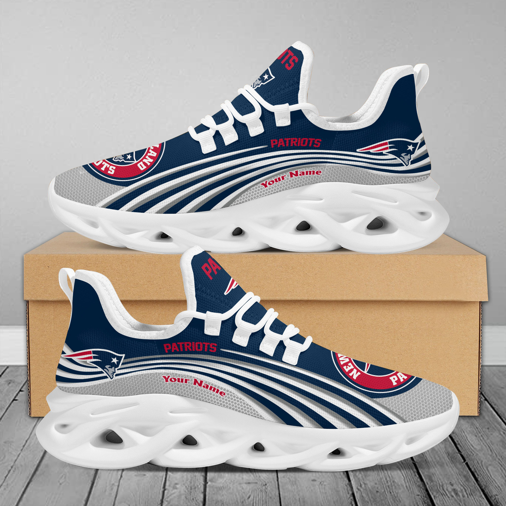 JWFancy New England Patriots Max Soul Shoes Sneakers For Men And Women