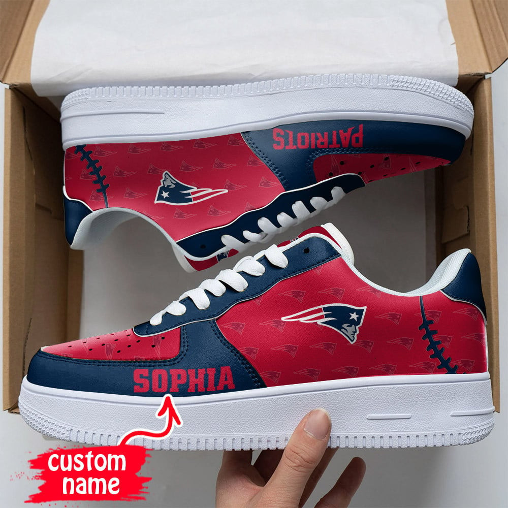 JWFancy New England Patriots NFL Air Low-Top Sneakers Shoes For Men And Women