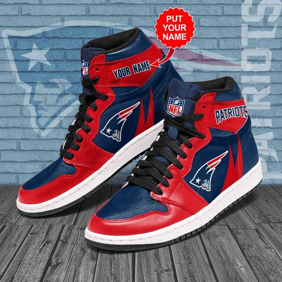 JWFancy New England Patriots NFL AJ1 High Sneakers Shoes For Men And Women