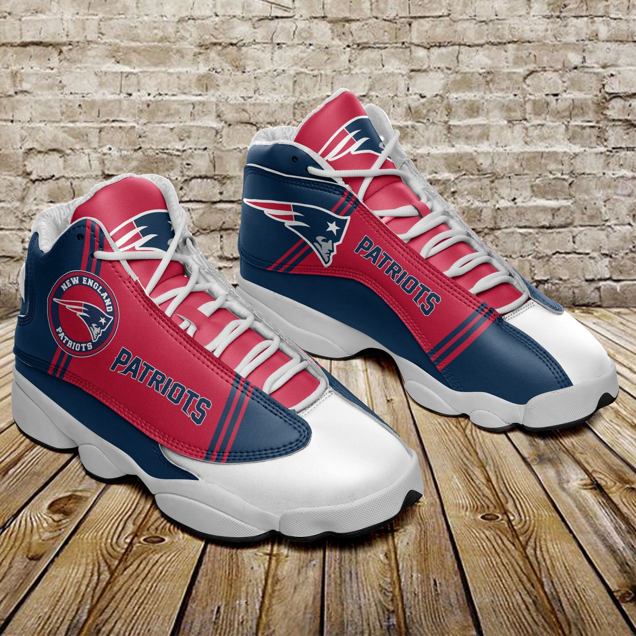 JWFancy New England Patriots NFL AJ13 Sneakers Shoes For Men And Women