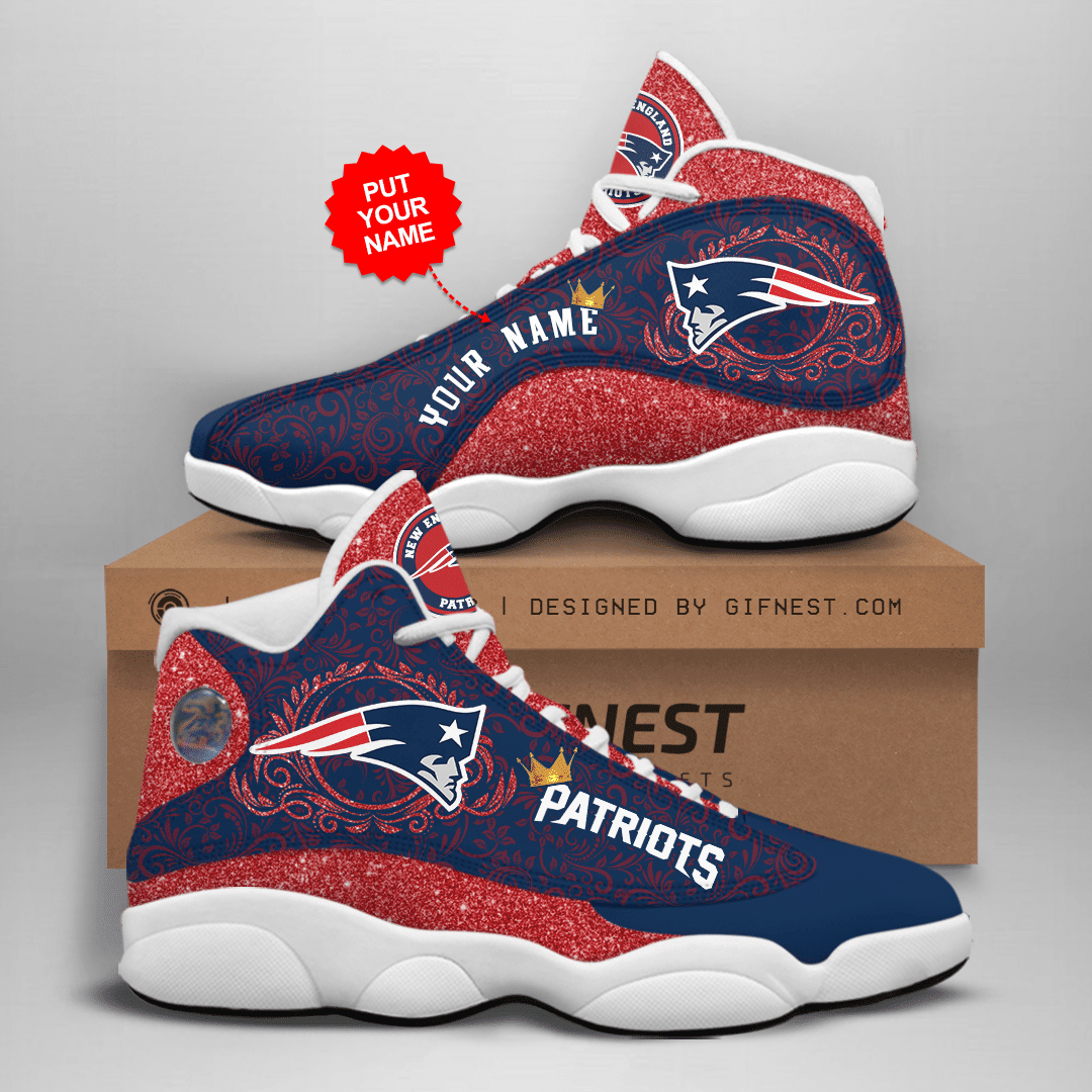 JWFancy New England Patriots NFL AJ13 Sneakers Shoes For Men And Women