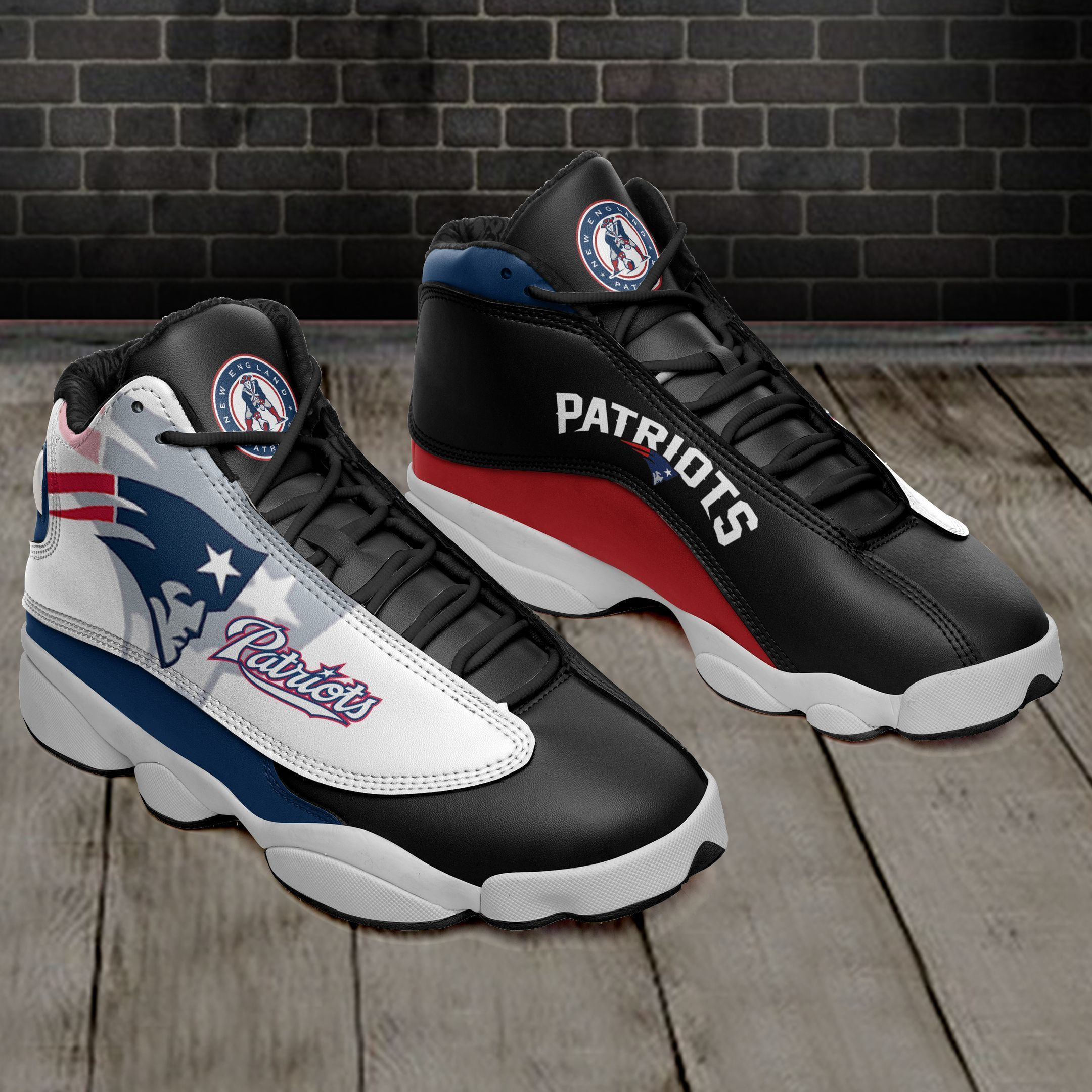 JWFancy New England Patriots NFL AJ13 Sneakers Shoes For Men And Women