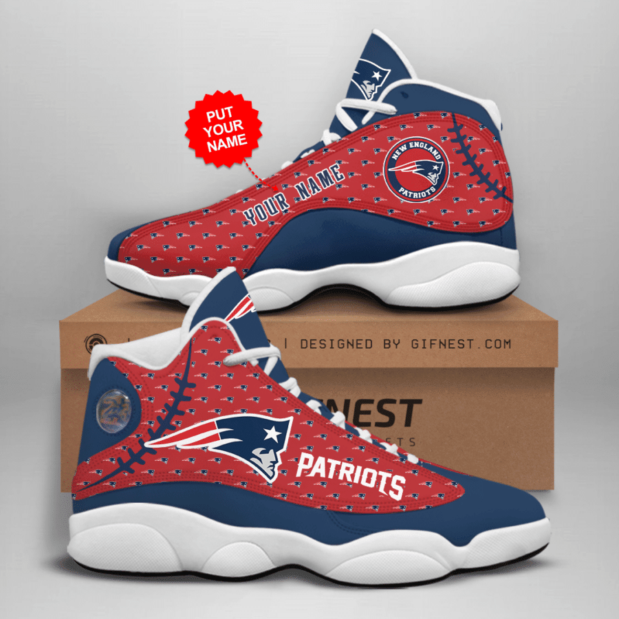 JWFancy New England Patriots NFL AJ13 Sneakers Shoes For Men And Women