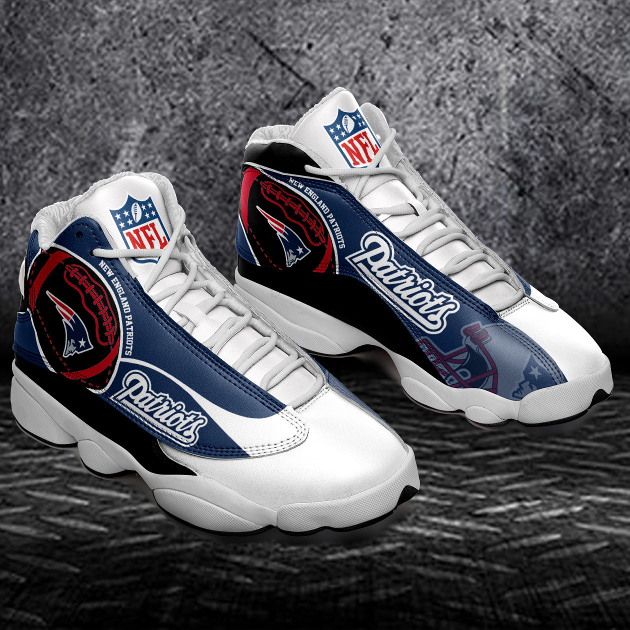JWFancy New England Patriots NFL AJ13 Sneakers Shoes For Men And Women