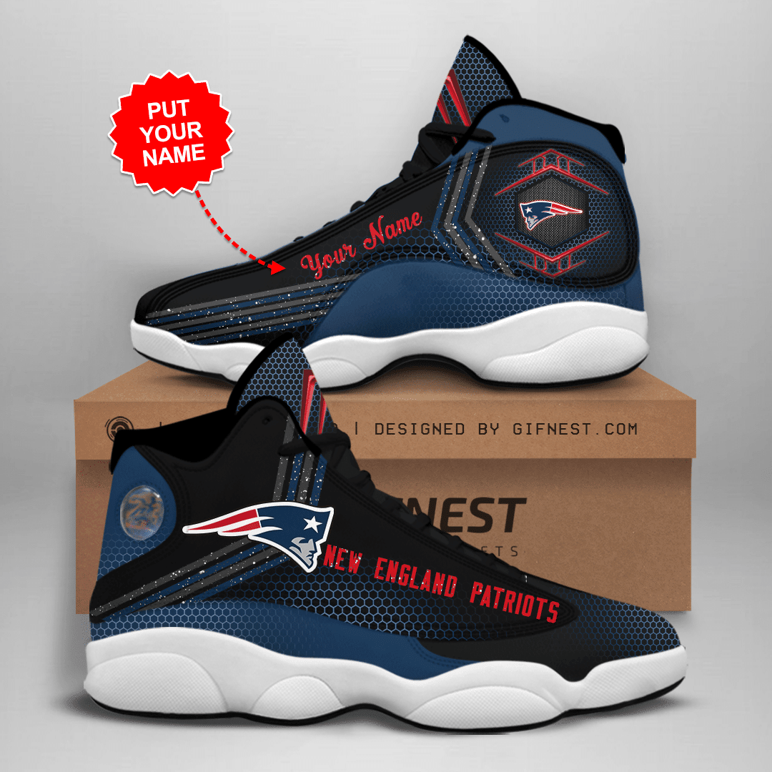 JWFancy New England Patriots NFL AJ13 Sneakers Shoes For Men And Women