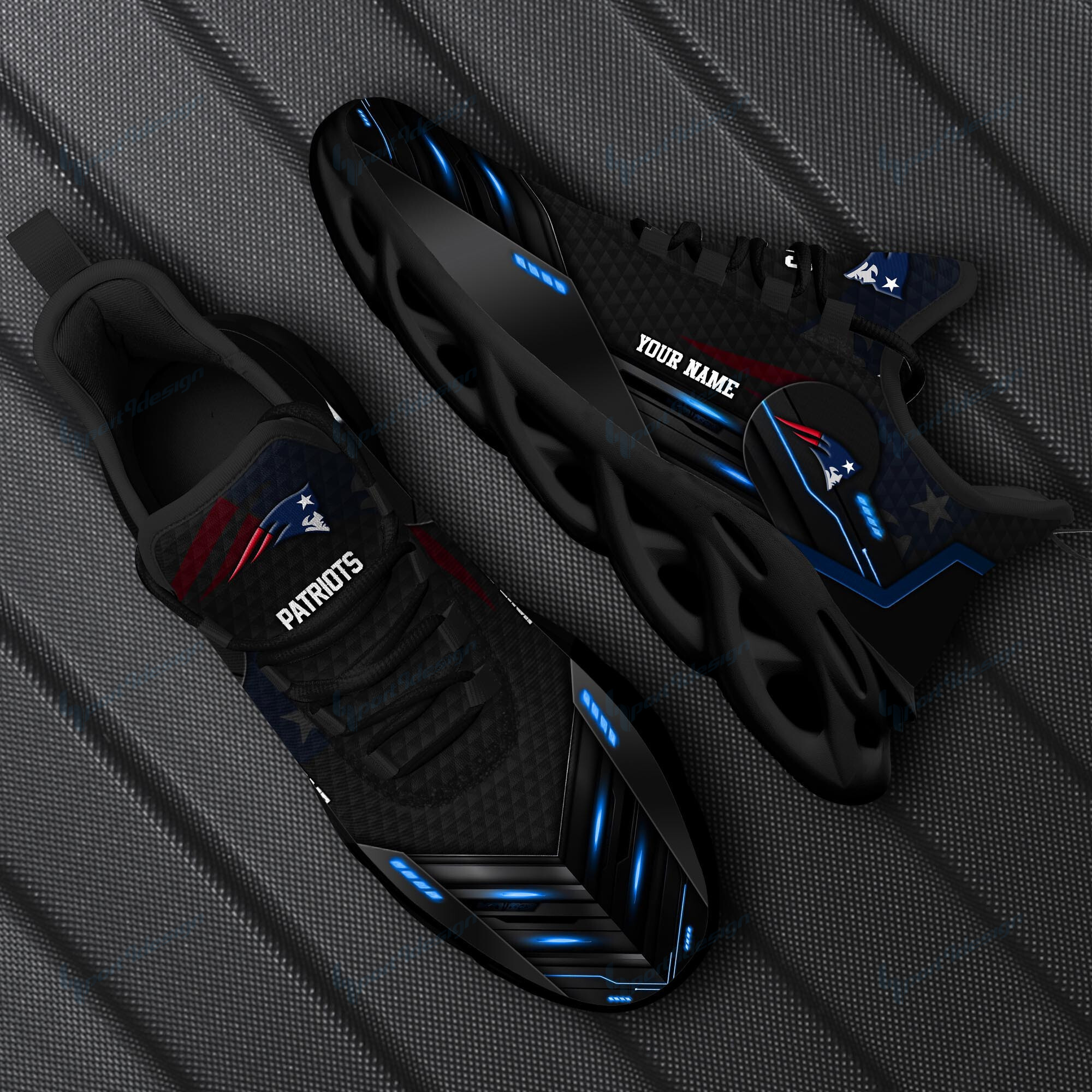 JWFancy New England Patriots NFL Max Soul Shoes Sneakers For Men And Women