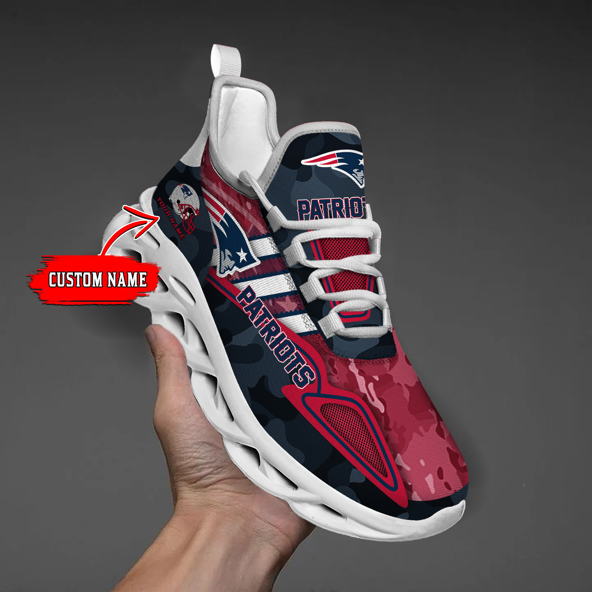JWFancy New England Patriots NFL Max Soul Shoes Sneakers For Men And Women