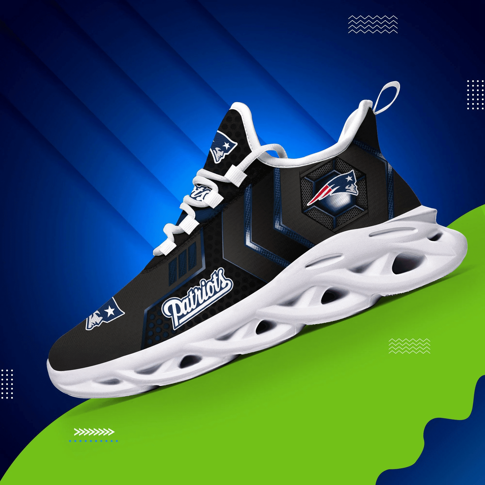 JWFancy New England Patriots NFL Max Soul Shoes Sneakers For Men And Women