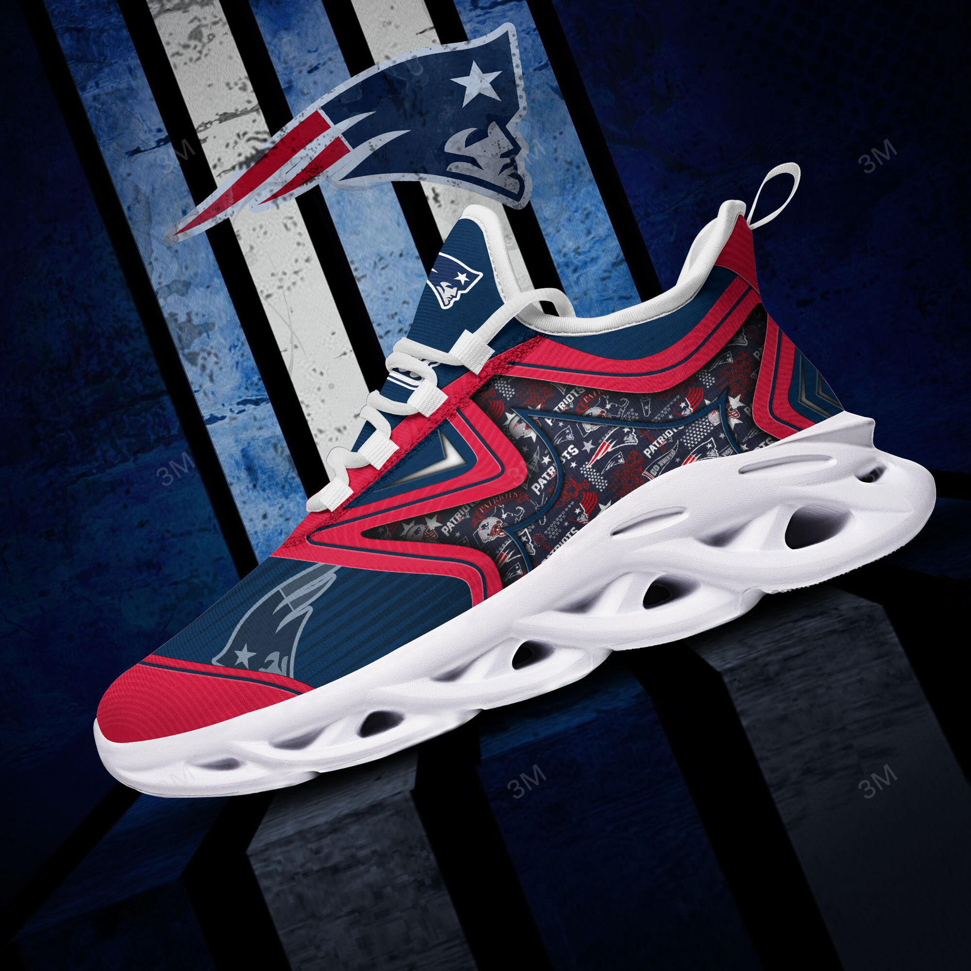 JWFancy New England Patriots NFL Max Soul Shoes Sneakers For Men And Women