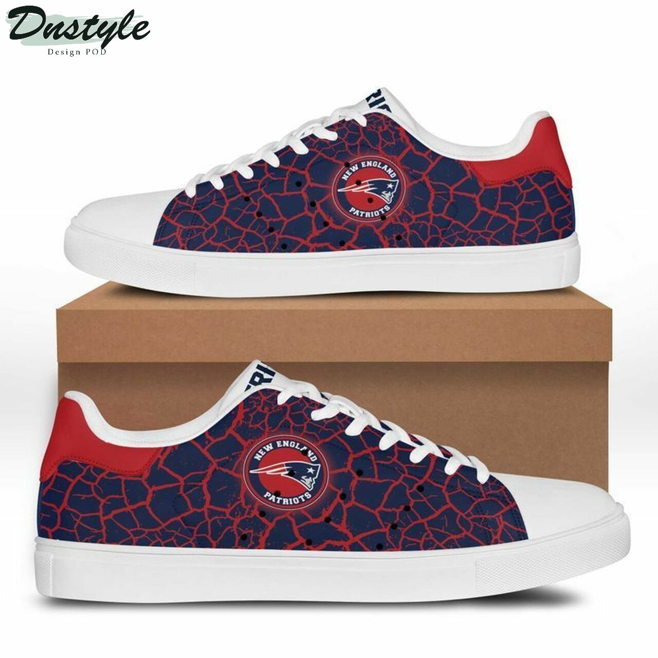 JWFancy New England Patriots Skate Stan Shoes Sneakes For Men And Women