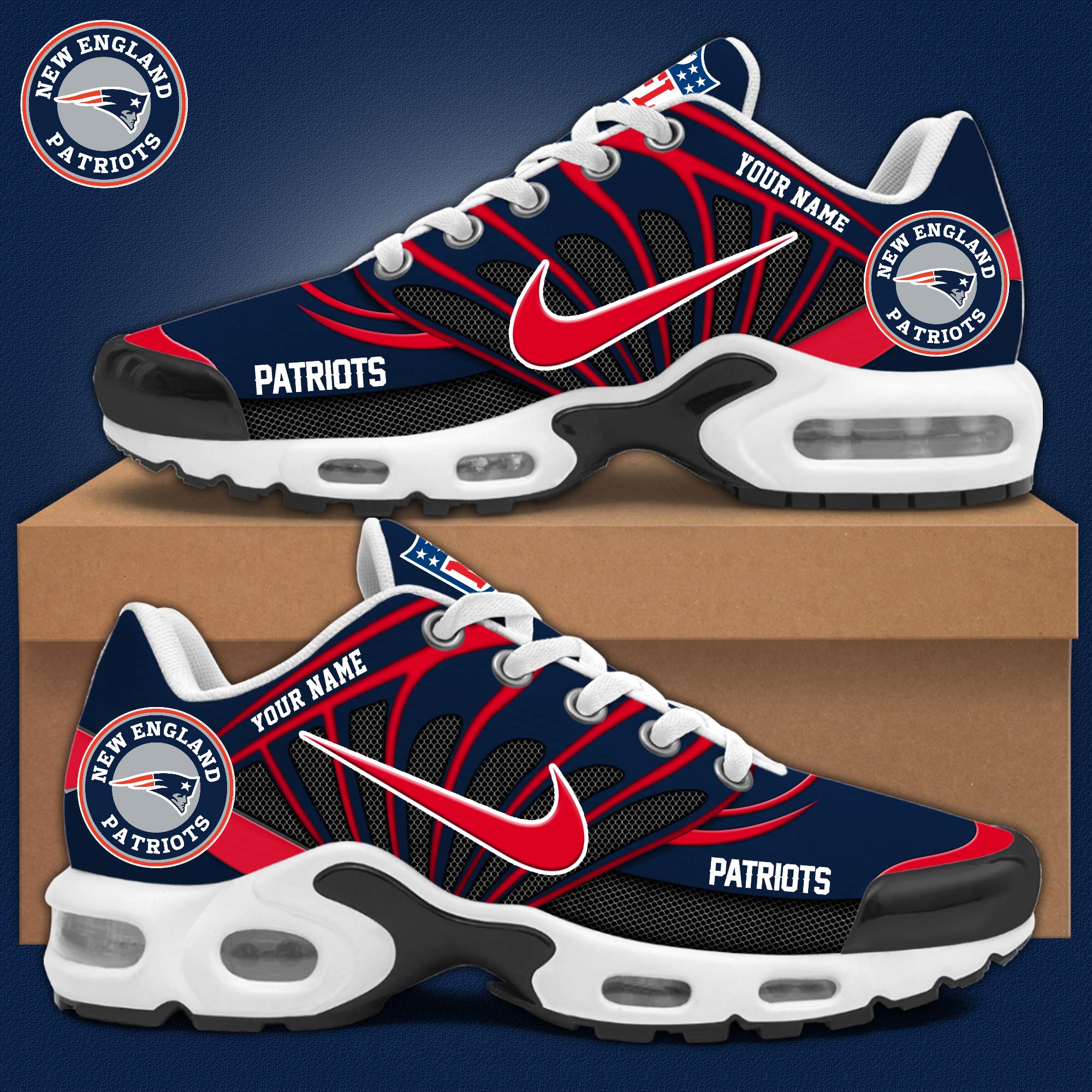 JWFancy New England Patriots TN Shoes Sneakers For Men And Women