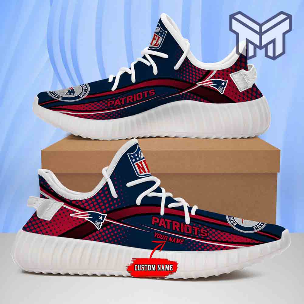 JWFancy New England Patriots Yeezy Boost Shoes For Men And Women