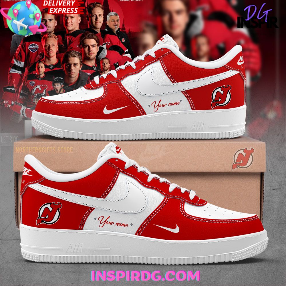 JWFancy New Jersey Devils Air Low-Top Sneakers Shoes For Men And Women