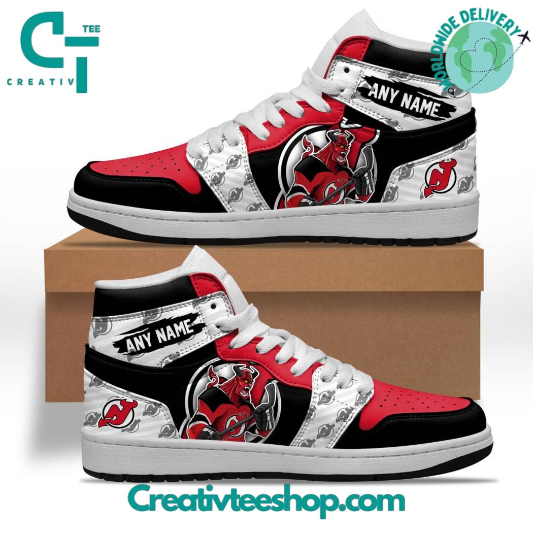 JWFancy New Jersey Devils AJ1 High Sneakers Shoes For Men And Women